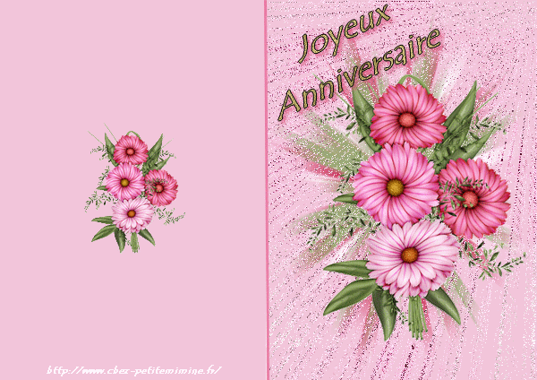 Carte Anniversaire Fleurs Gratuite A Imprimer